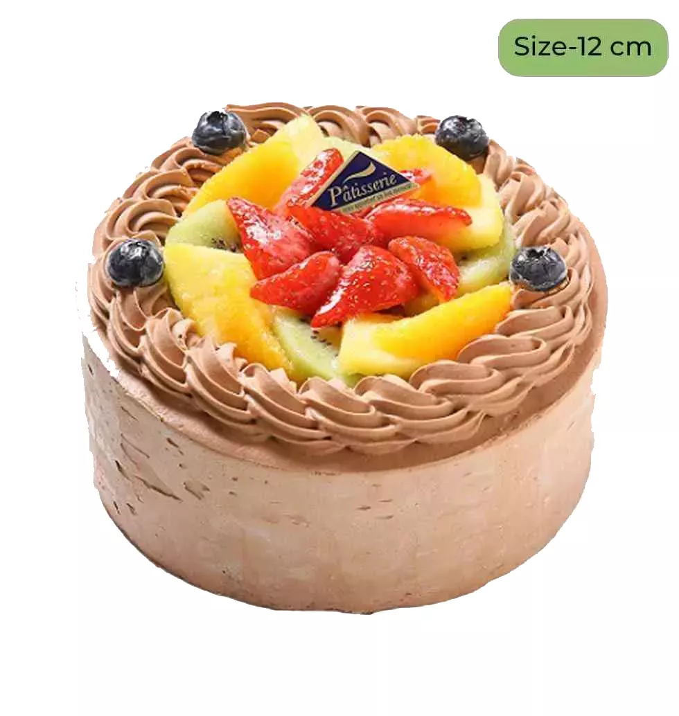 Chocolatey Layer With Fruits Toppings