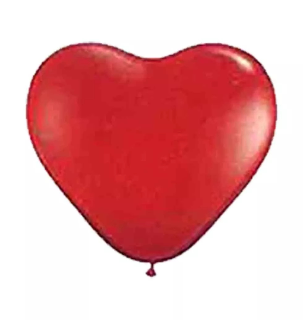 Eye-Catching Heart-Shaped Red Balloon