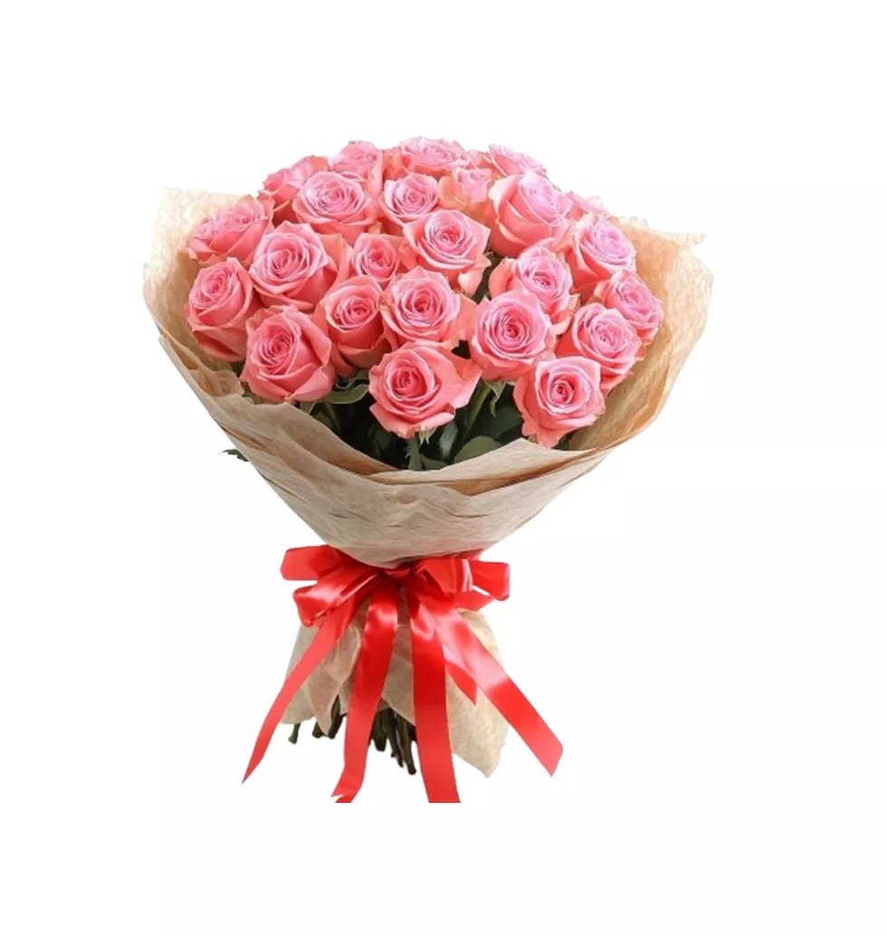 Graceful 51 Pink Roses Bouquet