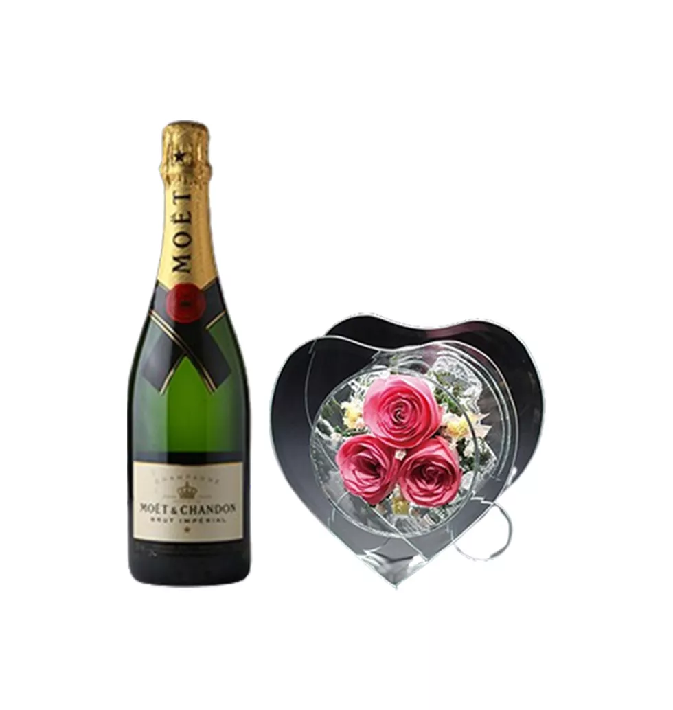 Luxury Celebration with Champagne & Flowers